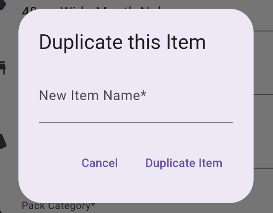 Duplicate Dialog